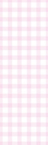 a pink and white gingham pattern on a white background