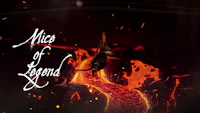 the title of a video game with a dragon in the background