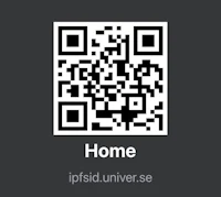 a qr code with the word home on it