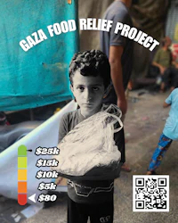 a poster for the gala food relief project