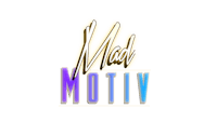 the logo for mad motiv on a black background