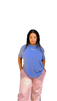 Young TShirt & WideLegged WindBreaker Pants