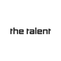 the talent logo on a black background