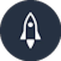 a rocket icon in a circle