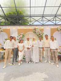 a group of people posing for a picture