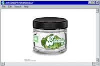 a computer screen shot of a jar of cbd oil