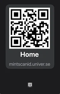 a black screen with a qr code that says home