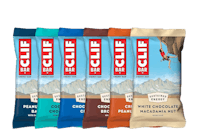 cliff bars in a variety of flavors