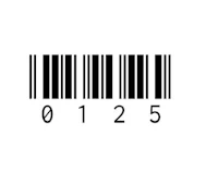 a barcode on a white background