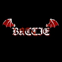 the word bacie on a black background