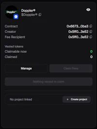 a screen shot of a screen showing the settings for a dopplee account