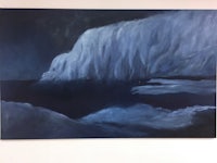 Landscape painting iceberg grossformatige malerei