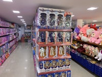 a toy store filled with toys and stuffed animals