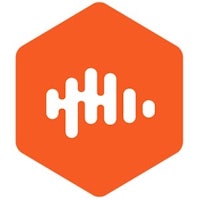 an orange hexagon with a sound icon on it