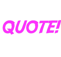 the word quote in pink on a black background