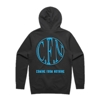 a black hoodie with the word cnn on it