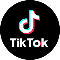 the tiktok logo on a black background