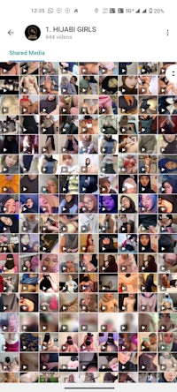 a picture of a group of people on a phone screen