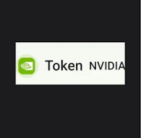 token nvidia logo on a black background