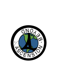 the logo for beyond ascension on a black background