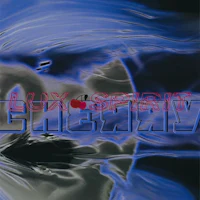 an image of a blue liquid with the word cherry on it