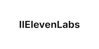 ielevenlabs logo on a white background