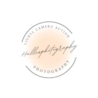 the logo for lights camera action photography