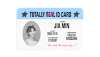 totally real id card - jia min