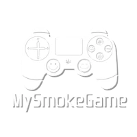 my smoke game logo on a black background