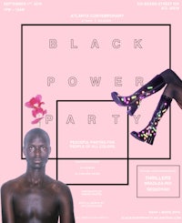 a poster for black power party
