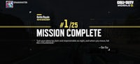 a screenshot of the mission complete screen in call of duty