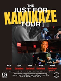 the just for kamikaze tour flyer