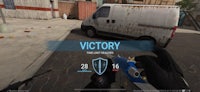 a screenshot of a game with the word victory on it