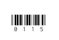 a barcode on a white background