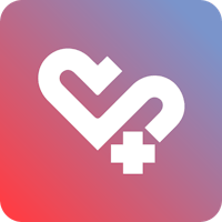 a heart shaped icon with a cross in the middle