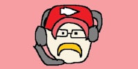 a cartoon of a man wearing a hat and headphones