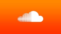 the soundcloud logo on an orange background