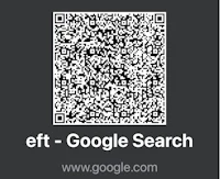 a qr code with the words eft google search