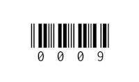 a barcode on a white background