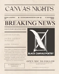 canvas as nights breaking news flyer