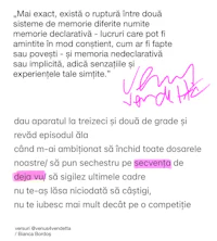 a handwritten letter with a pink pen on it