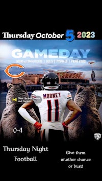chicago bears gameday poster