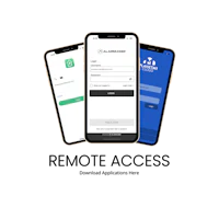 three smartphones displaying a mobile app