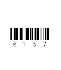 a barcode on a white background