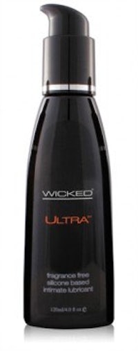 a bottle of wicked ultra on a white background