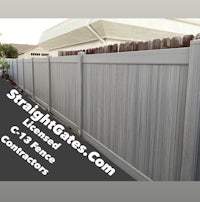 a gray fence with the words c - prime contractor