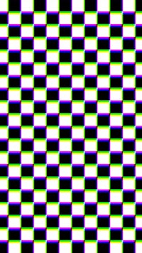 a checkered pattern with purple and black squares
