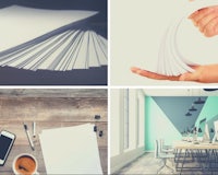 a collage of pictures of paper and a phone