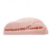 a pink soap bar on a white background