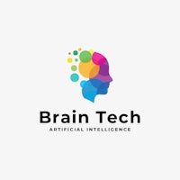 brain tech artificial intelligence logo